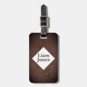 Aangepast Vintage tapeblad, bagagelabel (Voorkant verticaal)