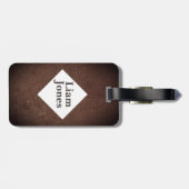 Aangepast Vintage tapeblad, bagagelabel (Achterkant horizontaal)