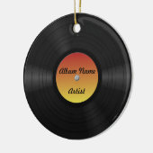Aangepast vinylrecord fake keramisch ornament (Links)