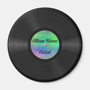 Aangepast vinylrecord fake magneet