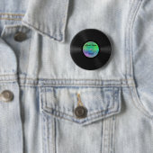 Aangepast vinylrecord fake ronde button 5,7 cm (In situ)