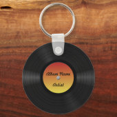 Aangepast vinylrecord fake sleutelhanger (Voorkant)