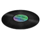Aangepast vinylrecord fake snijplank (Hoek)