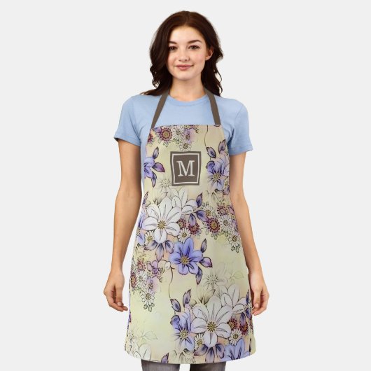 Aangepast Violet Paars roze donkerrood fluitpatroo Schort (Gedragen)