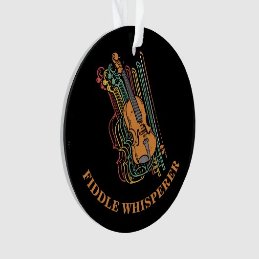 Aangepast vioolspruitstuk ornament (voorkant)