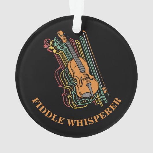 Aangepast vioolspruitstuk ornament (achterkant)