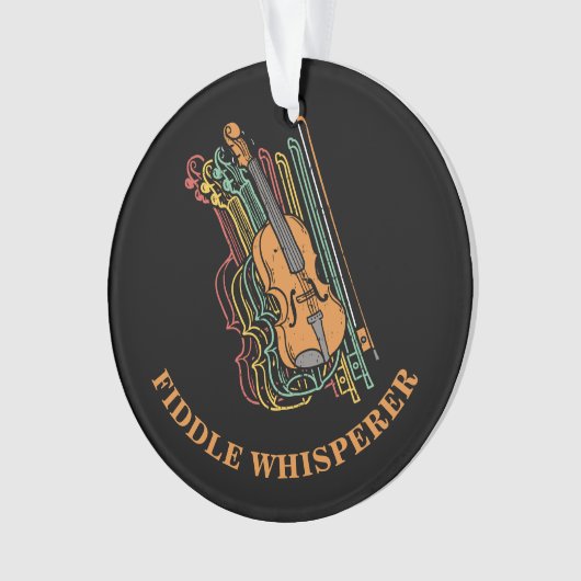 Aangepast vioolspruitstuk ornament (voorkant)