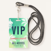 Aangepast VIP Al Toegangsconcert Badge (Voorkant met draagriem)