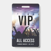 Aangepast VIP Al Toegangsconcert Badge (Voorkant)