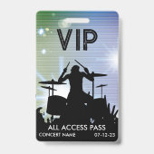 Aangepast VIP All Access Concert Badge (Voorzijde)