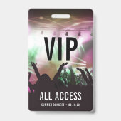Aangepast VIP All Access Concert Badge (Voorzijde)