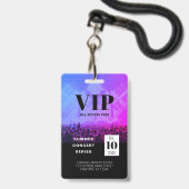 Aangepast VIP All Access-concertbadge Badge (Voorzijde met lanyard)