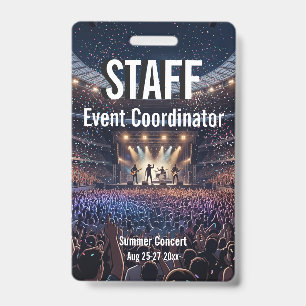 Aangepast VIP All Access Festivalpas Concert Badge