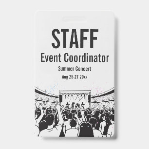 Aangepast VIP All Access Festivalpas Concert Badge