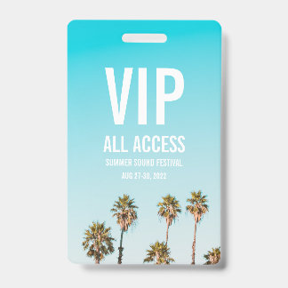 Aangepast VIP All Access Festivalpas Concert Badge