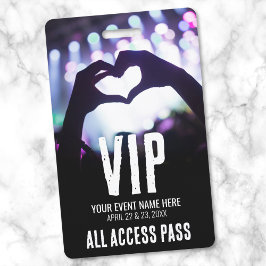 Aangepast VIP All Access Pass-evenement Badge