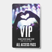 Aangepast VIP All Access Pass-evenement Badge (Achterkant)