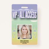 Aangepast VIP Alle Toegang Zweet Zestien Badge (Voorkant)