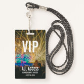 Aangepast VIP Alle toegangspasjesconcertbadge Badge (Achterkant met draagriem)