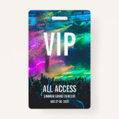 Aangepast VIP Alle toegangspasjesconcertbadge Badge (Achterkant)