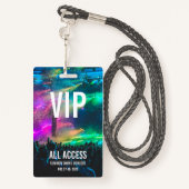 Aangepast VIP Alle toegangspasjesconcertbadge Badge (Achterkant met draagriem)