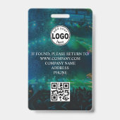 Aangepast VIP QR-code evenement Confetti Badge (Achterkant)