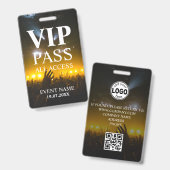Aangepast VIP QR Code Event Badge (Voor- en achterkant)