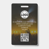 Aangepast VIP QR Code Event Badge (Achterkant)