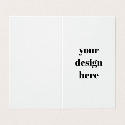 Aangepast Visitekaartje (Buitenkant ongevouwen)