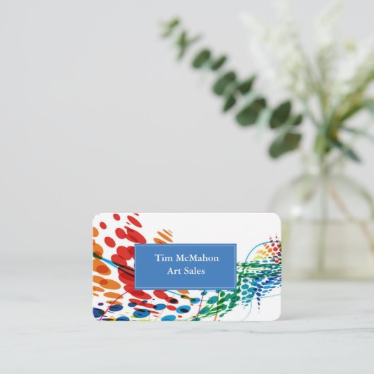 Aangepast Visitekaartje (Staand voorkant)