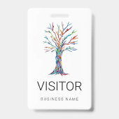 Aangepast visitekaartje badge (Voorzijde)