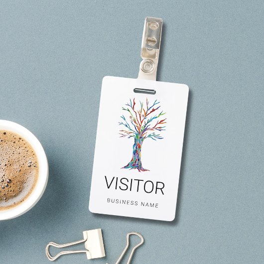 Aangepast visitekaartje badge