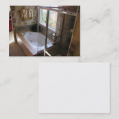 Aangepast Visitekaartje badkamer (Voorkant / Achterkant)