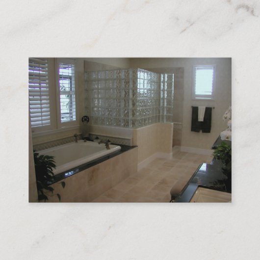 Aangepast Visitekaartje badkamer (Voorkant)