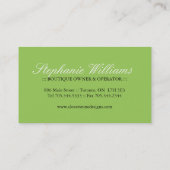 Aangepast Visitekaartje bevestigen (Achterkant)