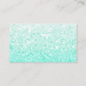 Aangepast Visitekaartje Blauwgroen textuur (Achterkant)