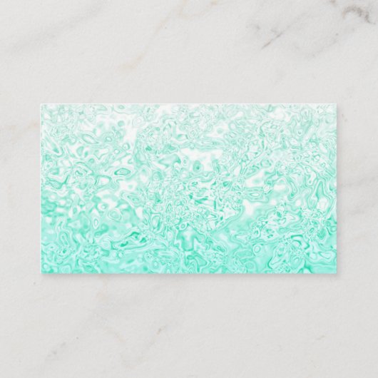 Aangepast Visitekaartje Blauwgroen textuur (Achterkant)