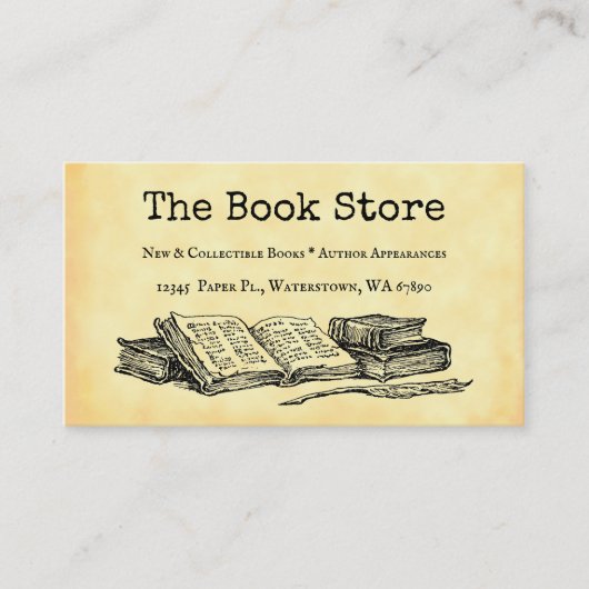 Aangepast Visitekaartje boekwinkel (Voorkant)