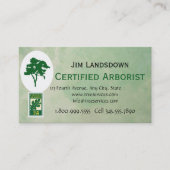 Aangepast Visitekaartje boomborist (Voorkant)