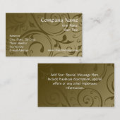 Aangepast Visitekaartje, Chocolade Swirl Design Visitekaartje (Voorkant / Achterkant)