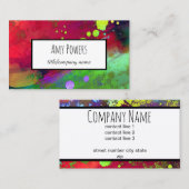 aangepast visitekaartje dubbelzijdige abstracte ku (Voorkant / Achterkant)