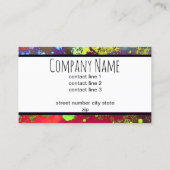 aangepast visitekaartje dubbelzijdige abstracte ku (Achterkant)