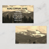 aangepast visitekaartje fotokunst in berglandschap (Voorkant / Achterkant)