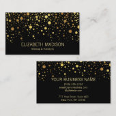Aangepast Visitekaartje - Gold Confetti (Voorkant / Achterkant)
