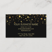 Aangepast Visitekaartje - Gold Confetti (Achterkant)