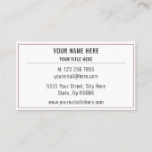 Aangepast Visitekaartje Jouw naam Adres Kleuren le (Voorkant)