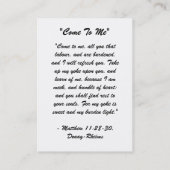 Aangepast Visitekaartje "Kom naar mij" (Achterkant)