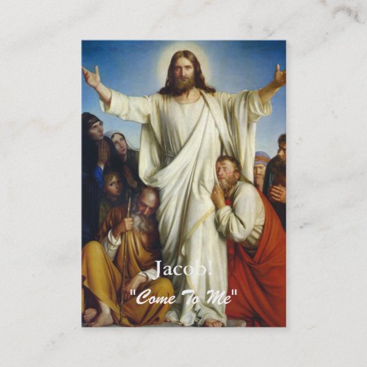 Aangepast Visitekaartje "Kom naar mij" (Voorkant)