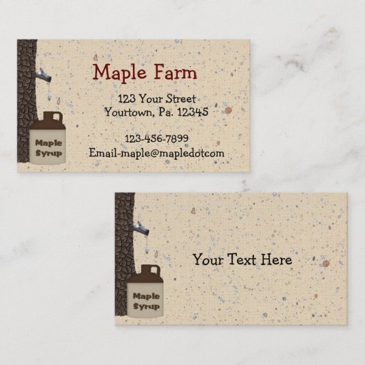 Aangepast Visitekaartje met een mappentriem (Voorkant / Achterkant)