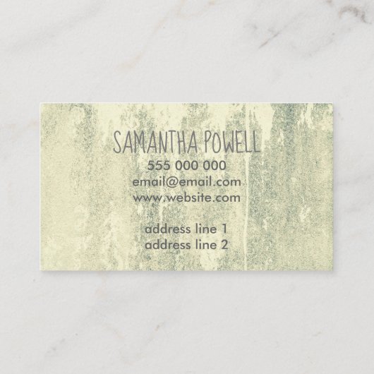 aangepast visitekaartje met noodgedwongen stijl, d (Achterkant)